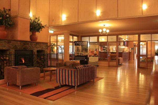 modern hotel lobby